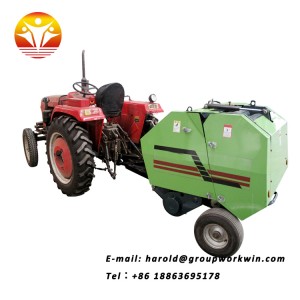 Agricultural Mini Type Tractor Towed Walking Straw Baler