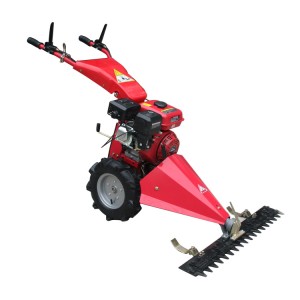 Italy technology mini farm walk hehind garden tractor oil bath sickle bar mower