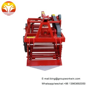 Hold the potato harvester by hand