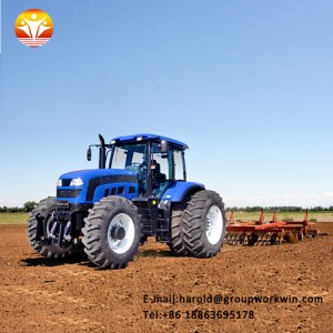 Tractor with diesel engine for agriculture