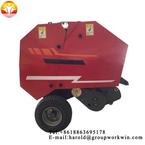 Rice straw bundling machine PTO mini round hay baler