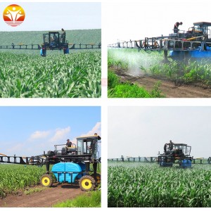 Self- propelled sprayer machine large agricultural tractor boom sprayer for corn