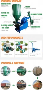 Weiwei Agricultural Equipment Feed Processing Feed Grinder and Mixer 500KG