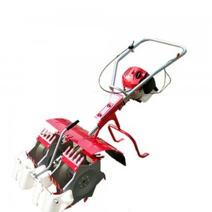 Hot-selling gasoline-powered paddy field weeder Home use two row paddy field special mower