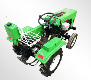 Multifunction 4 Wheel Agricultural Machinery 15 hp Farm Mini Tractor