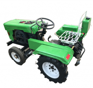 Multifunction 4 Wheel Agricultural Machinery 15 hp Farm Mini Tractor