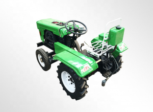 Multifunction 4 Wheel Agricultural Machinery 15 hp Farm Mini Tractor