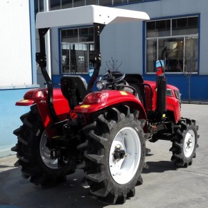 40hp farm tractor with paddy field tire and sun-shade
