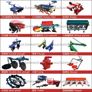 Hand starter Electric Starter Tractor machine of 18HP 2 wheel walking tractor for sale in China