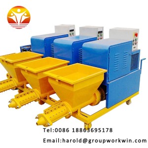 Wall Hand Held Cement Plastering Machine Mortar Concrete Spraying Grouting Machine