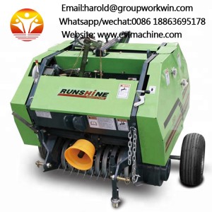 Manufacturer CE hydraulic small round hay baler with factory price
