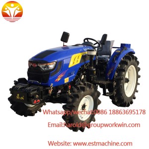 4x4 driving model 40hp diesel engine power farm tractors with three point linkage