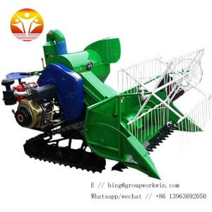 Hot-selling factory supplies mini rice combine harvester for sale