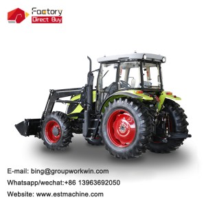 Chinese best price 95hp 954 4wd 110hp 4wd new design wheeled diesel big farming agriculture farm use tractor for sale