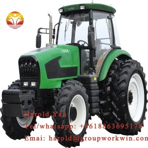 HB1804Huabo Hp180 4WD agricultural equipment farm tractor with AC cabin