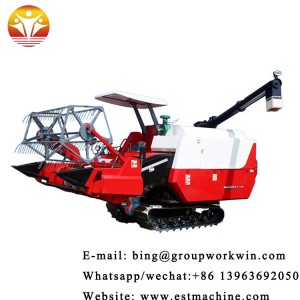 Chinese Highly Efficient Big Grain Tank Rice Combine Harvester For Sale