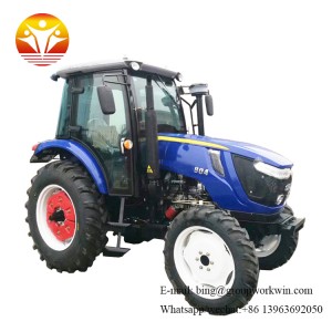 80HP 4x4 farm tractor with cabin