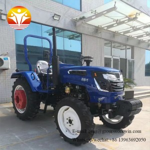 80HP 4x4 farm tractor with cabin