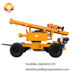 hydraulic post installation highway guardrail pile driver