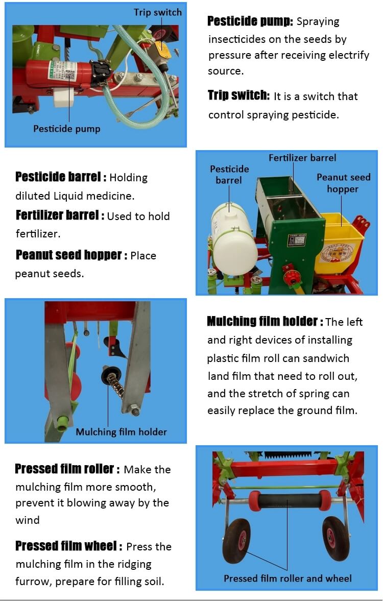 Mini peanut seeder planter machine Detailed