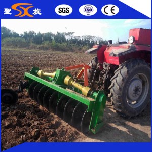 Large Tractor Matched with Strong Rotary Disc Tiller